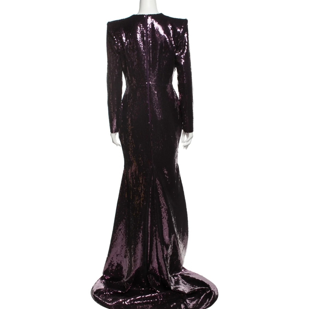 Alex Perry Crew Neck Sequin Dress